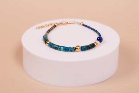 Bransoletka Jaspis, Lapis lazuli, Turmalin