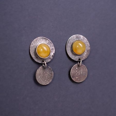 Kolczyki krótkie wiszące Kolekcja AURA