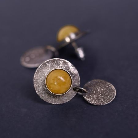 Kolczyki krótkie wiszące Kolekcja AURA